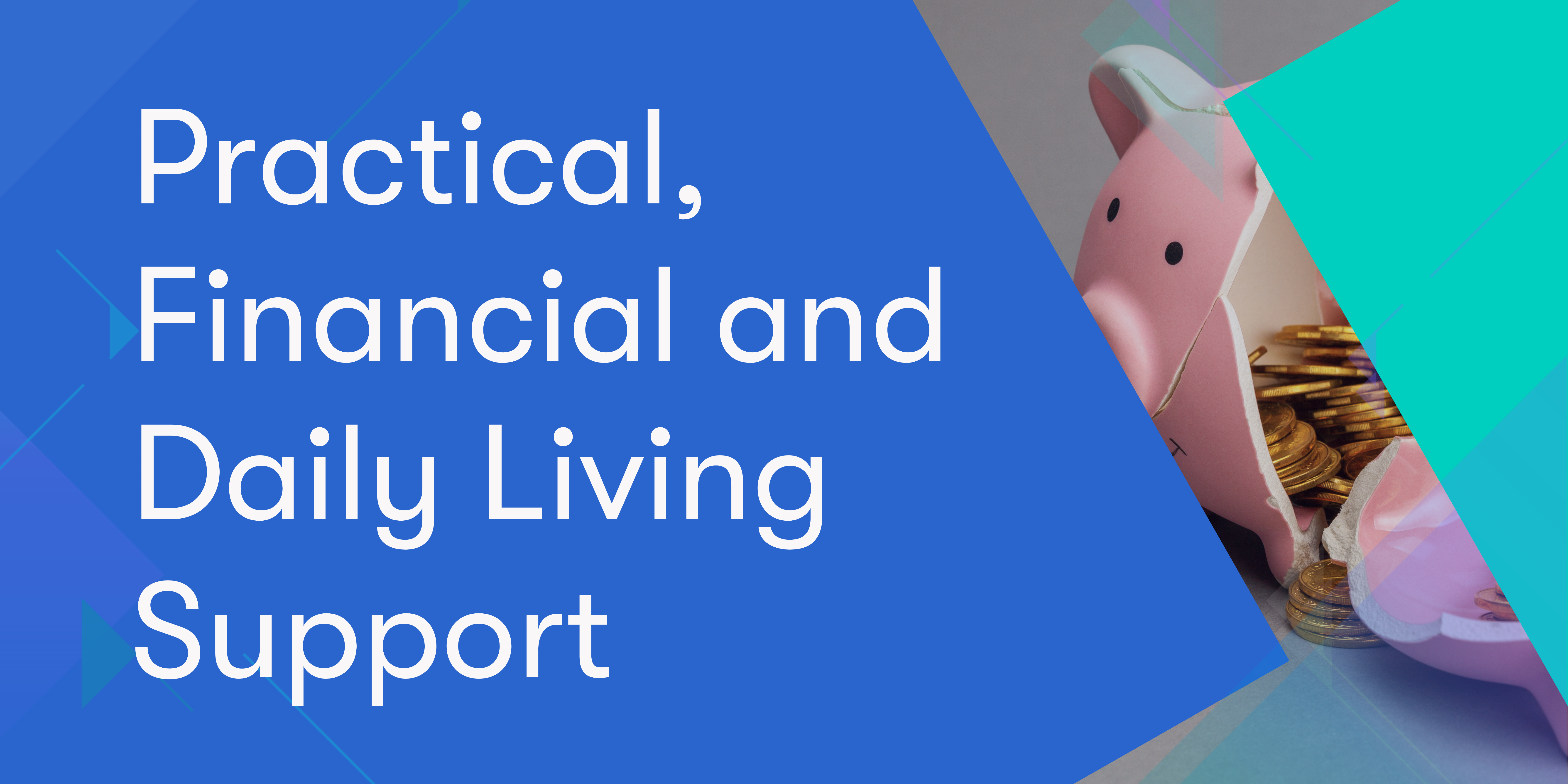 Navigation button to learn more about practical, financial and daily living support