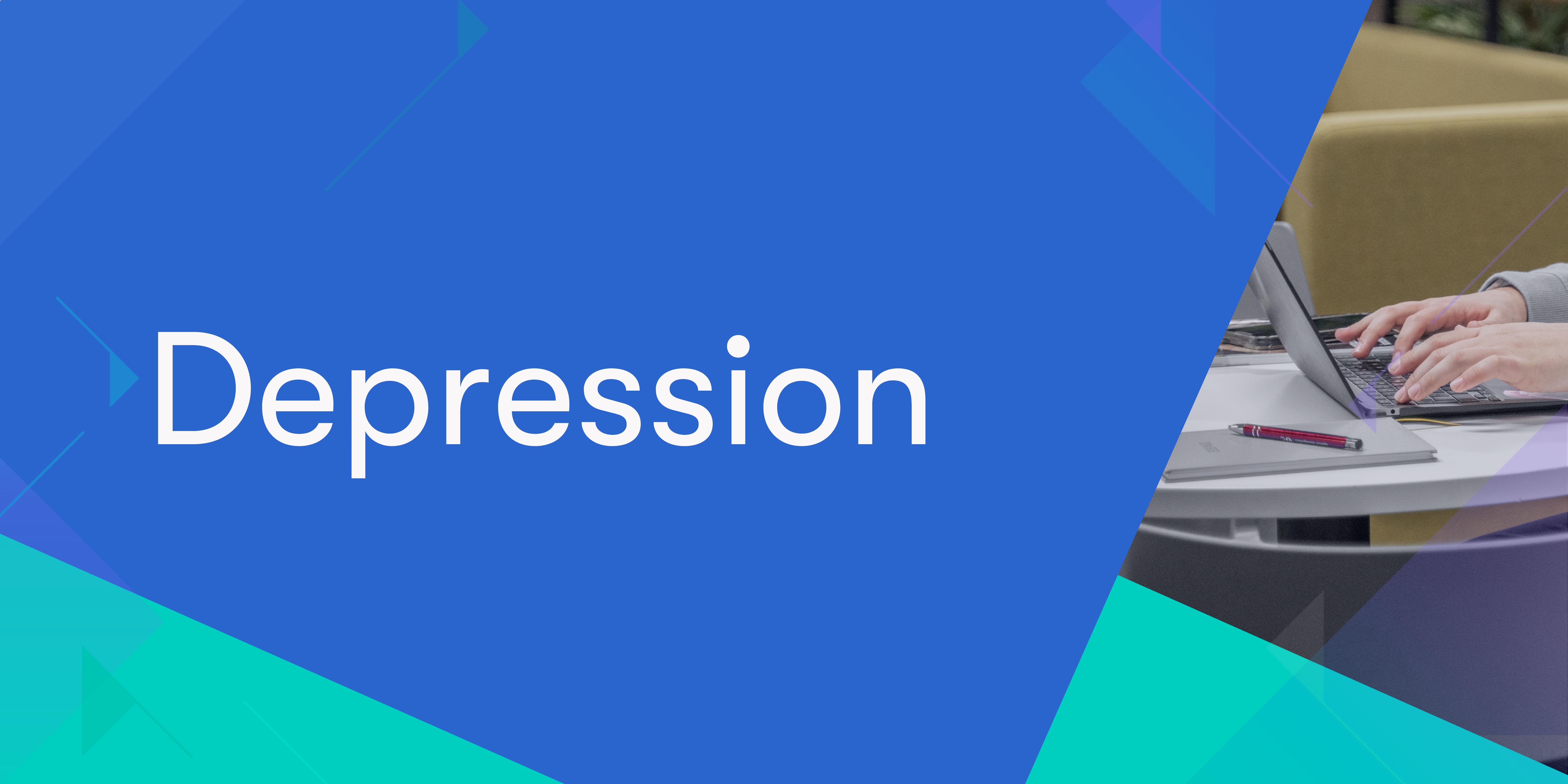 Navigation button to learn more about Depression - get advice and guidance